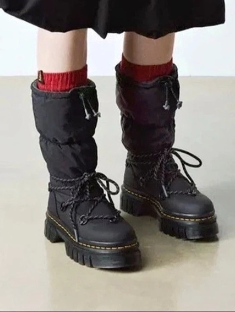 Dr. Martens Audrick Hi Puffer Boots Black